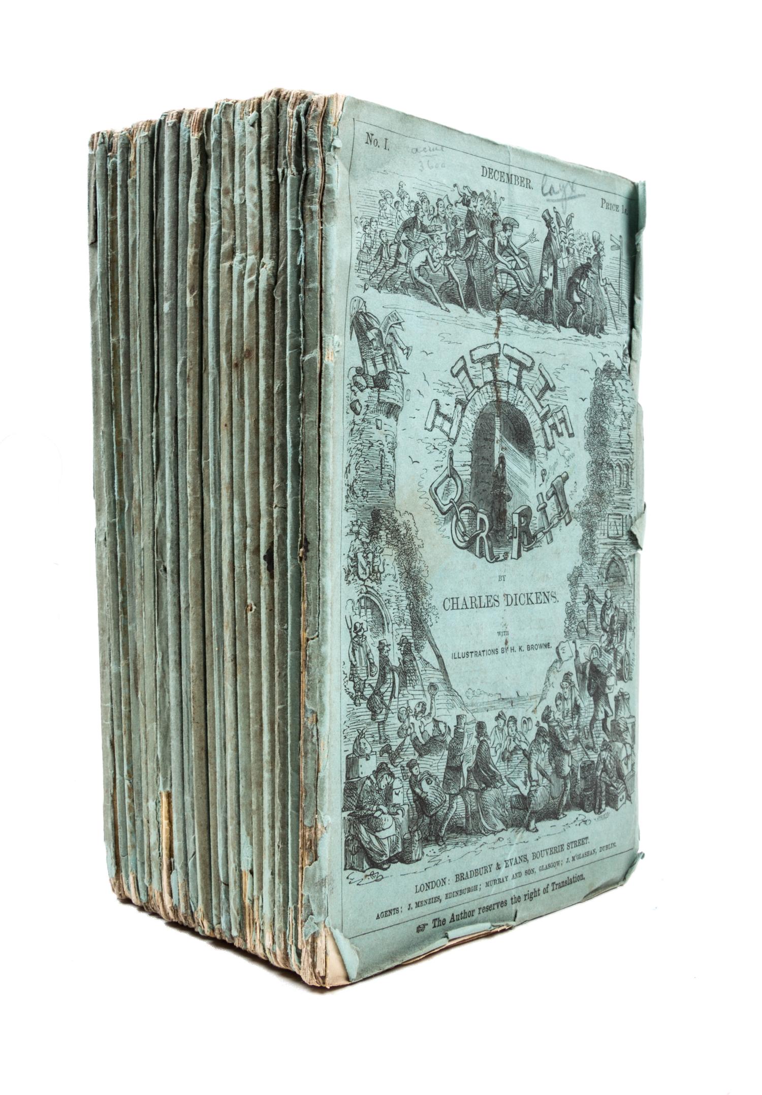 DICKENS, CHARLES. Little Dorrit. London, 1855-57. First edition, in original parts.