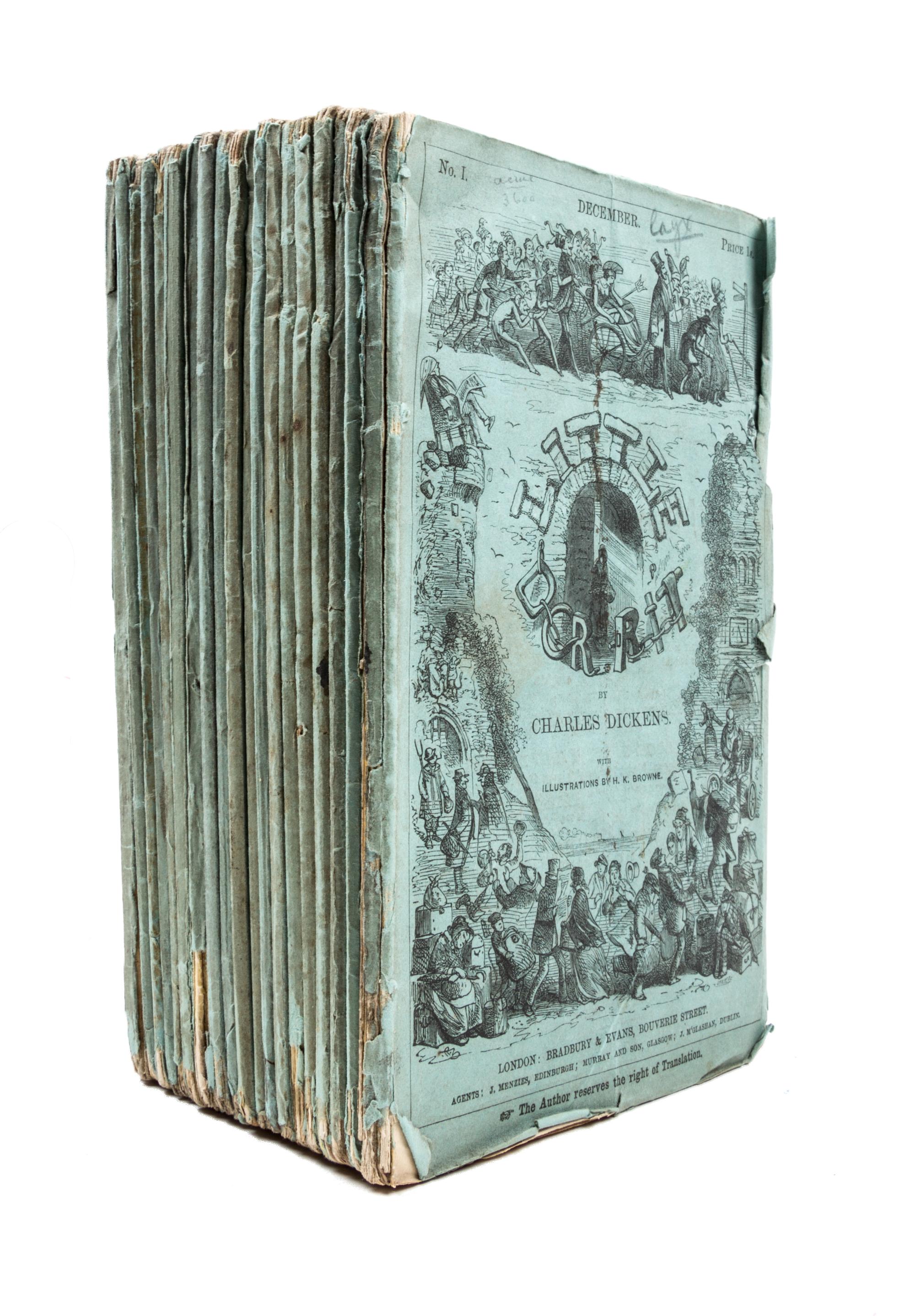 DICKENS, CHARLES. Little Dorrit. London, 1855-57. First edition, in original parts.