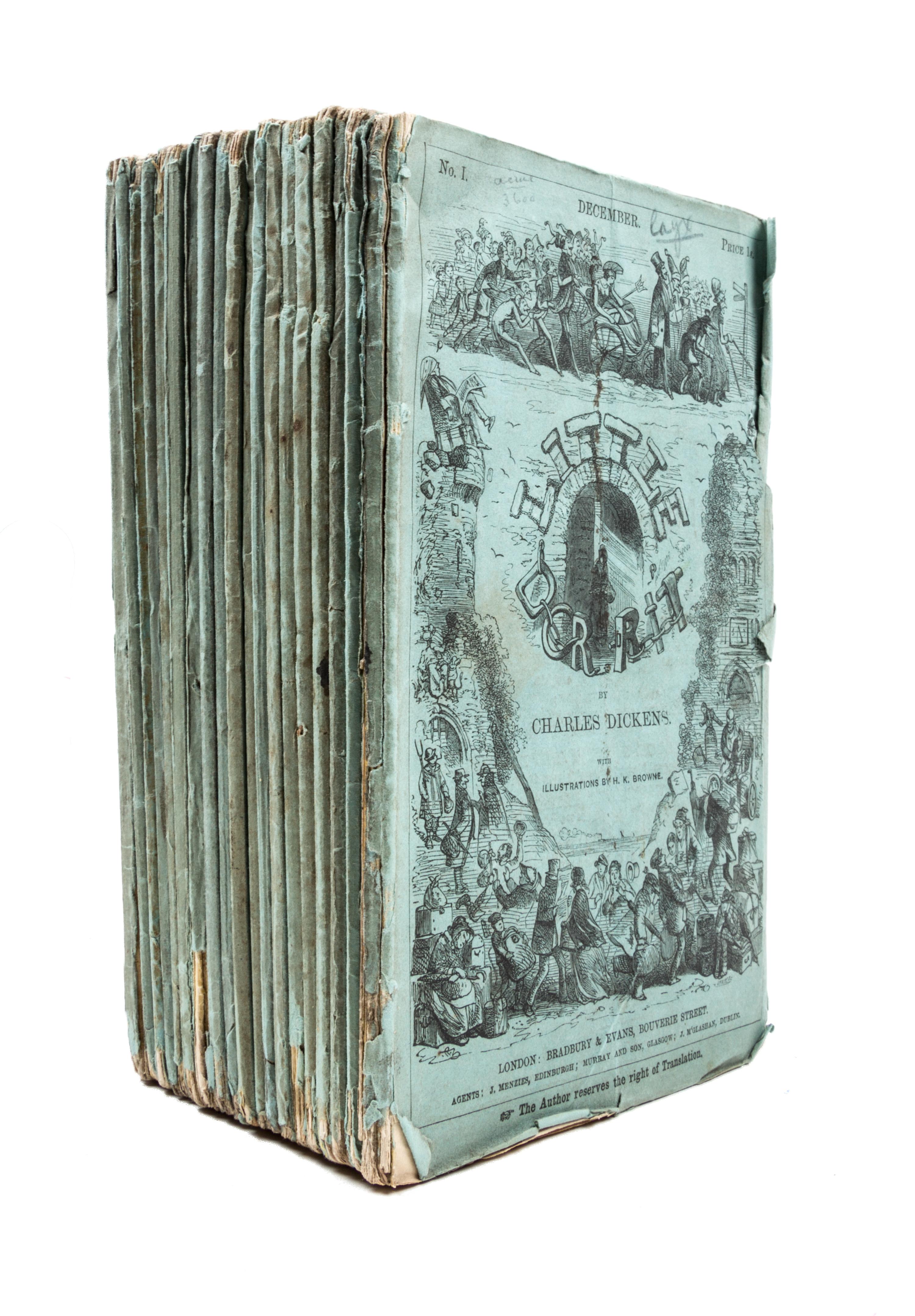 DICKENS, CHARLES. Little Dorrit. London, 1855-57. First edition, in original parts.
