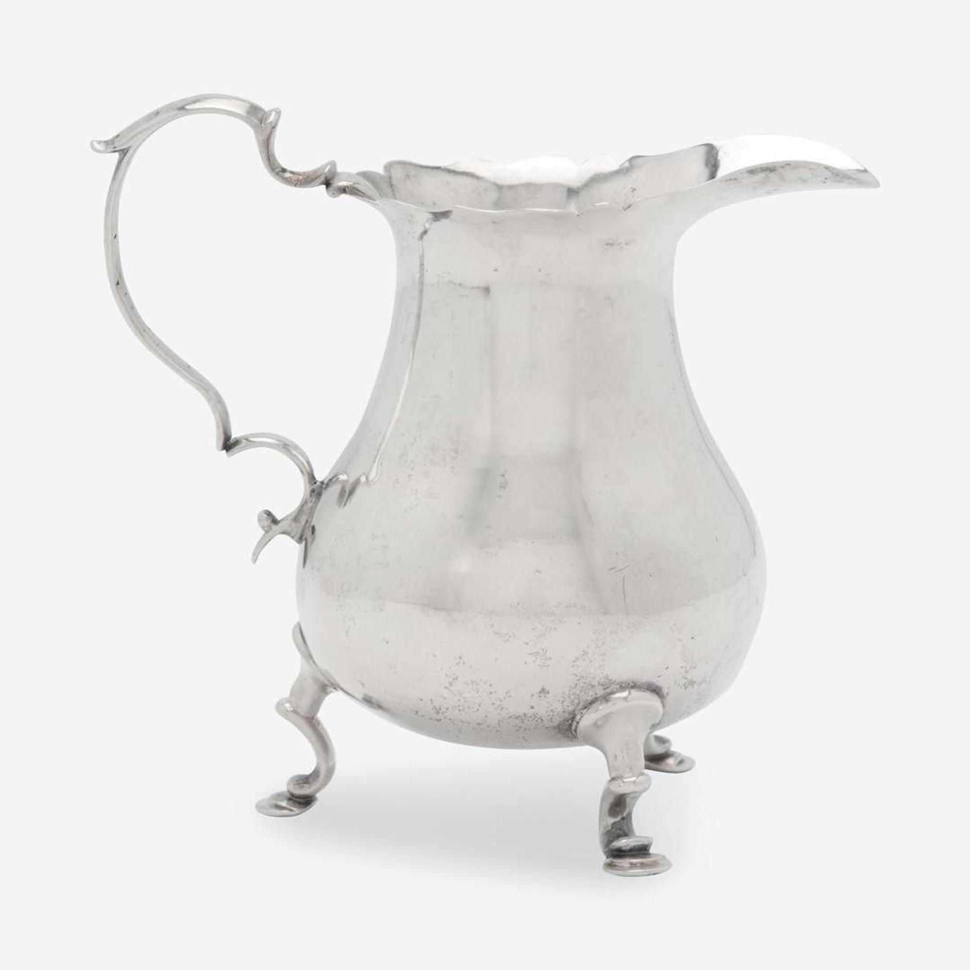 A silver cream pot Adrian Bancker (1703-1772), New York, NY, circa 1740