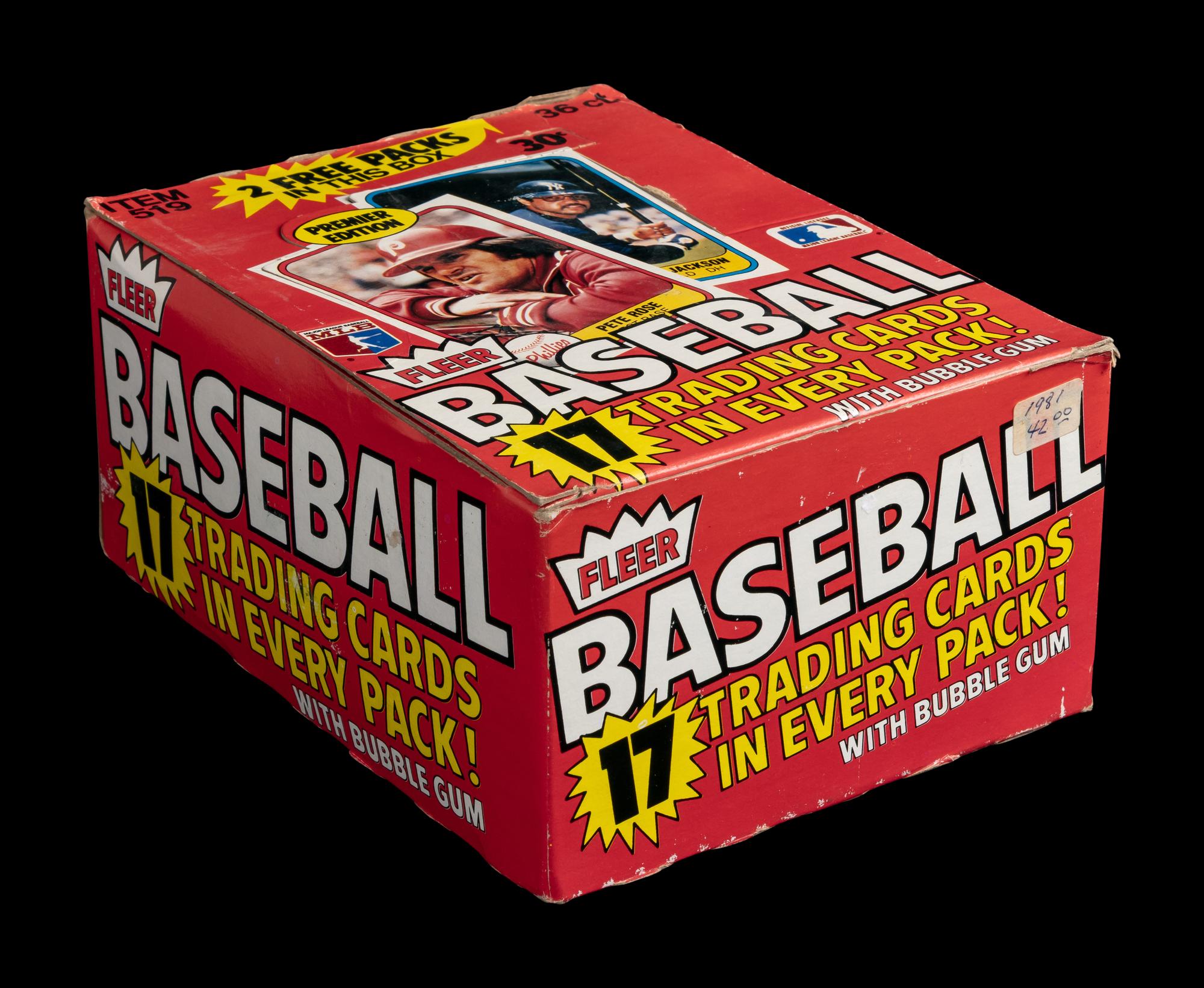 An Unopened Wax Box of 1981 Fleer Baseball Cards