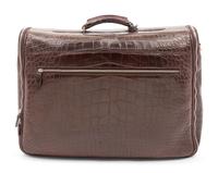 Brioni Brown Alligator Garment Bag,