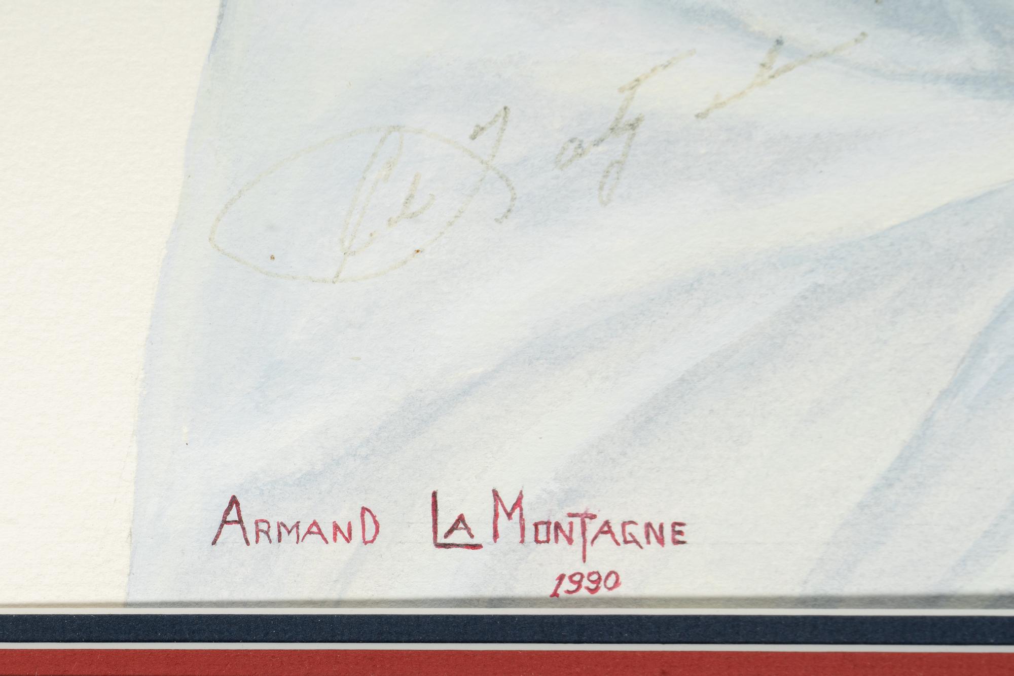 A Group of Armand LaMontagne Boston Red Sox Artworks Featuring Ted Williams and Carl Yastrzemski