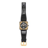 Bell & Ross, Stainless Steel and 18K Rose Gold 'BR01-92' Watch