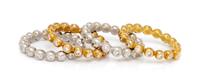 A Collection of White and Yellow Gold and Diamond Eternity Rings,