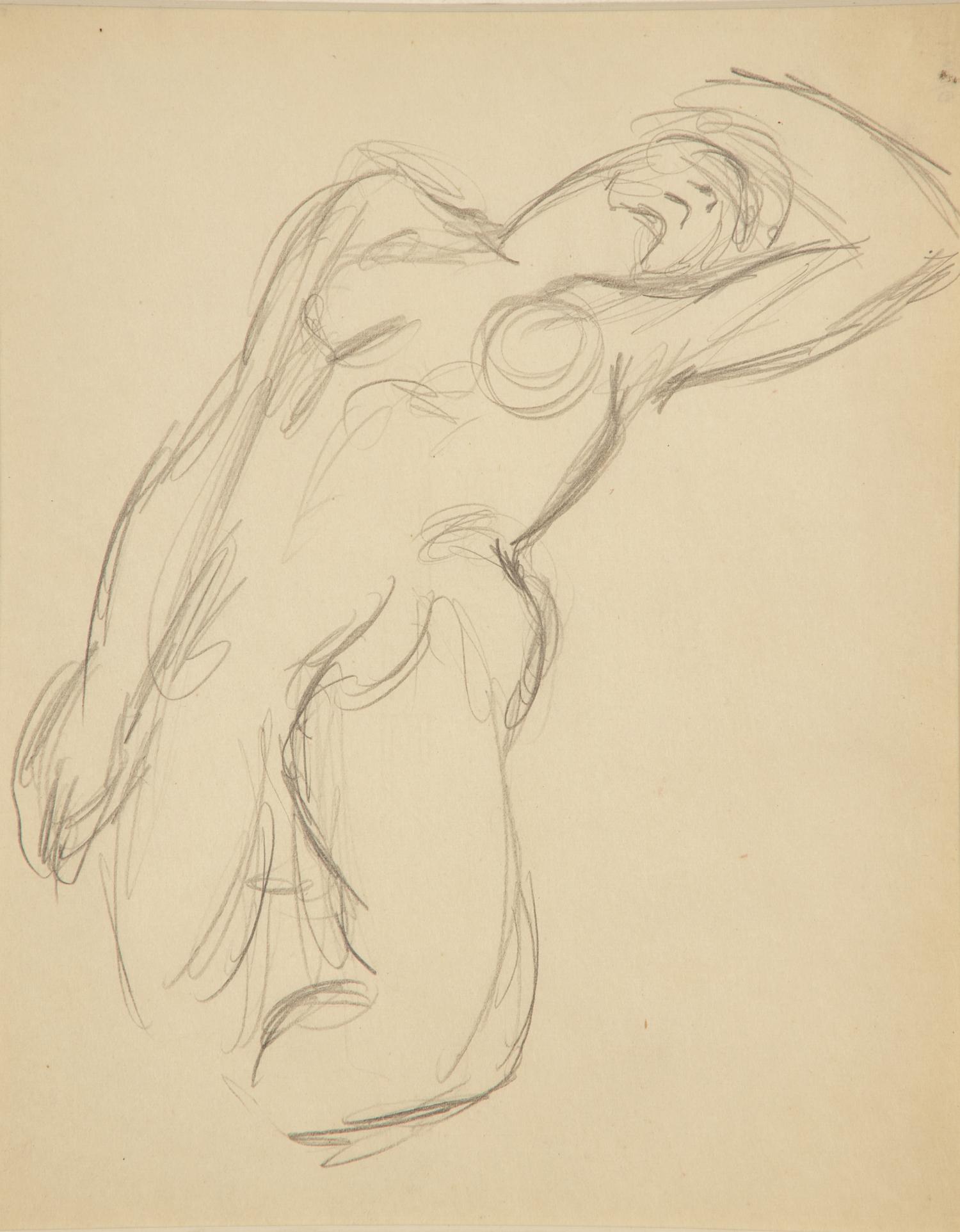 Three Works: The Smoker; together with Two Sketches of a Nude (3)