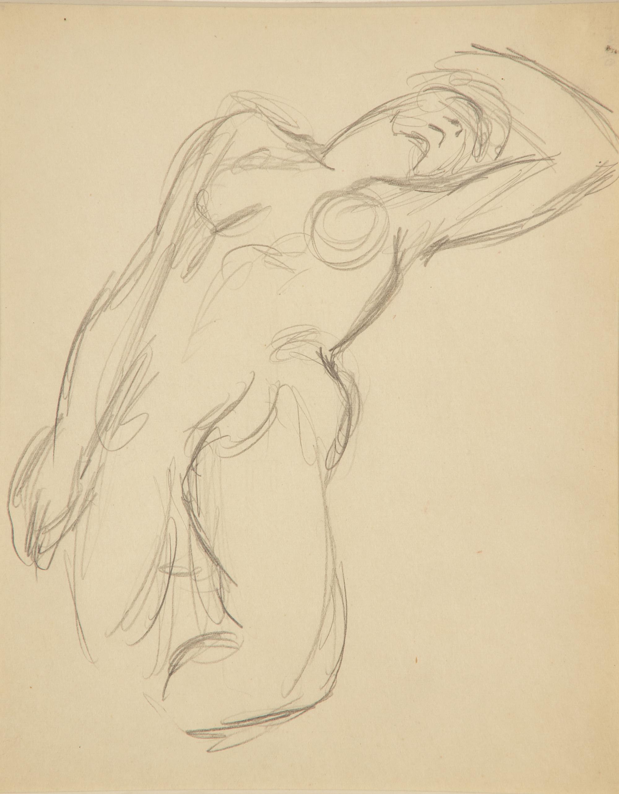 Three Works: The Smoker; together with Two Sketches of a Nude (3)