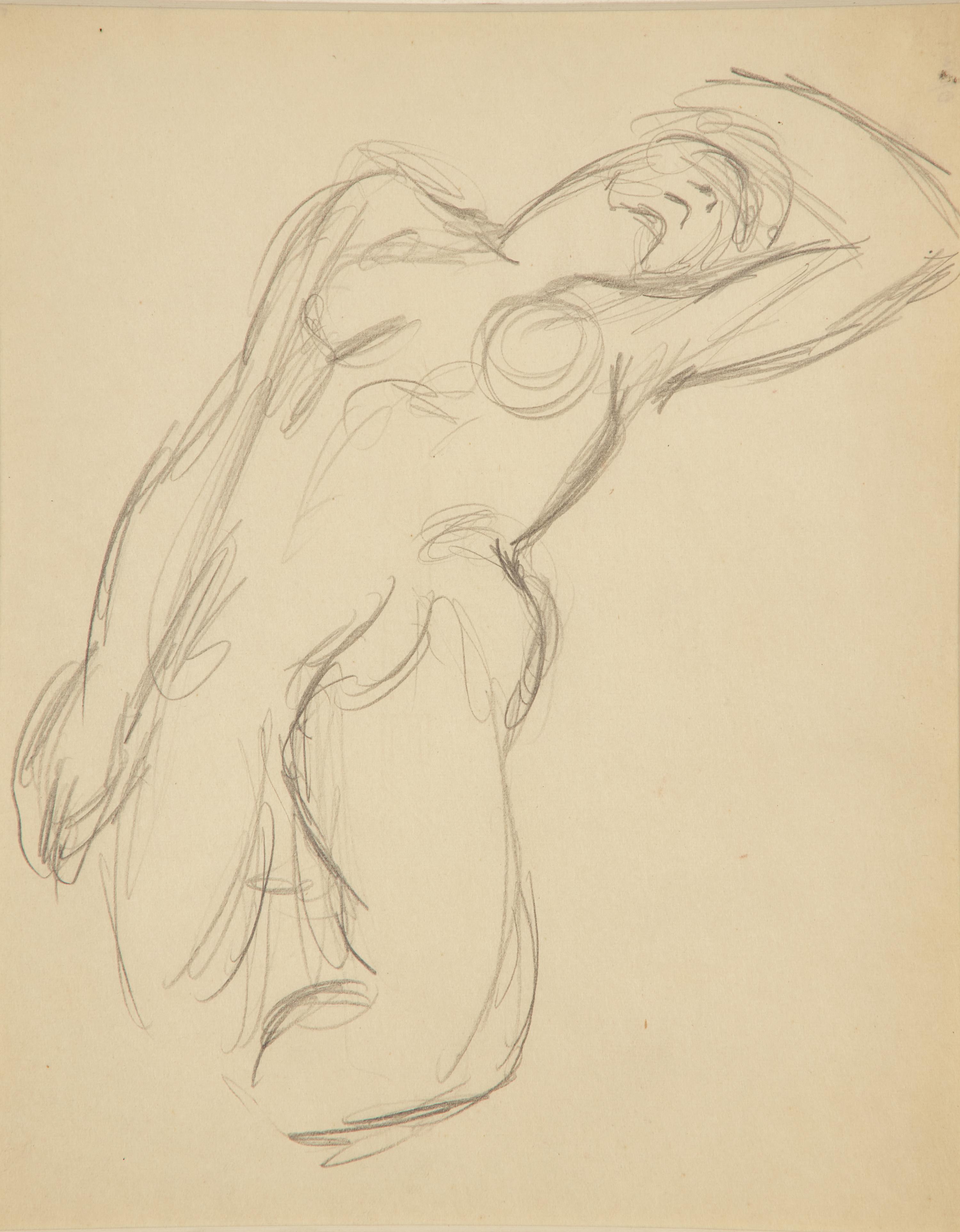 Three Works: The Smoker; together with Two Sketches of a Nude (3)