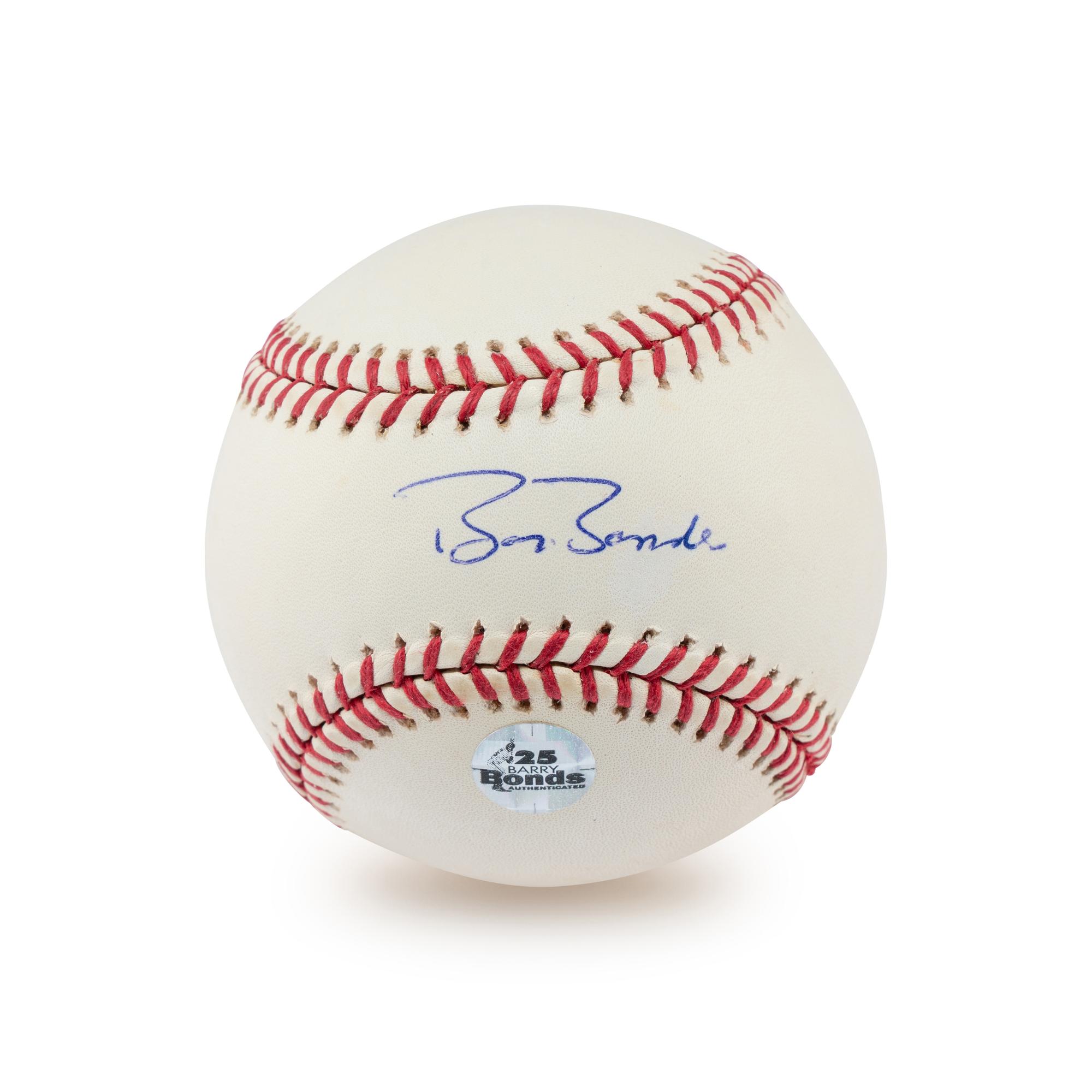 A Barry Bonds Single Signed Autograph Baseball (Bonds Hologram)