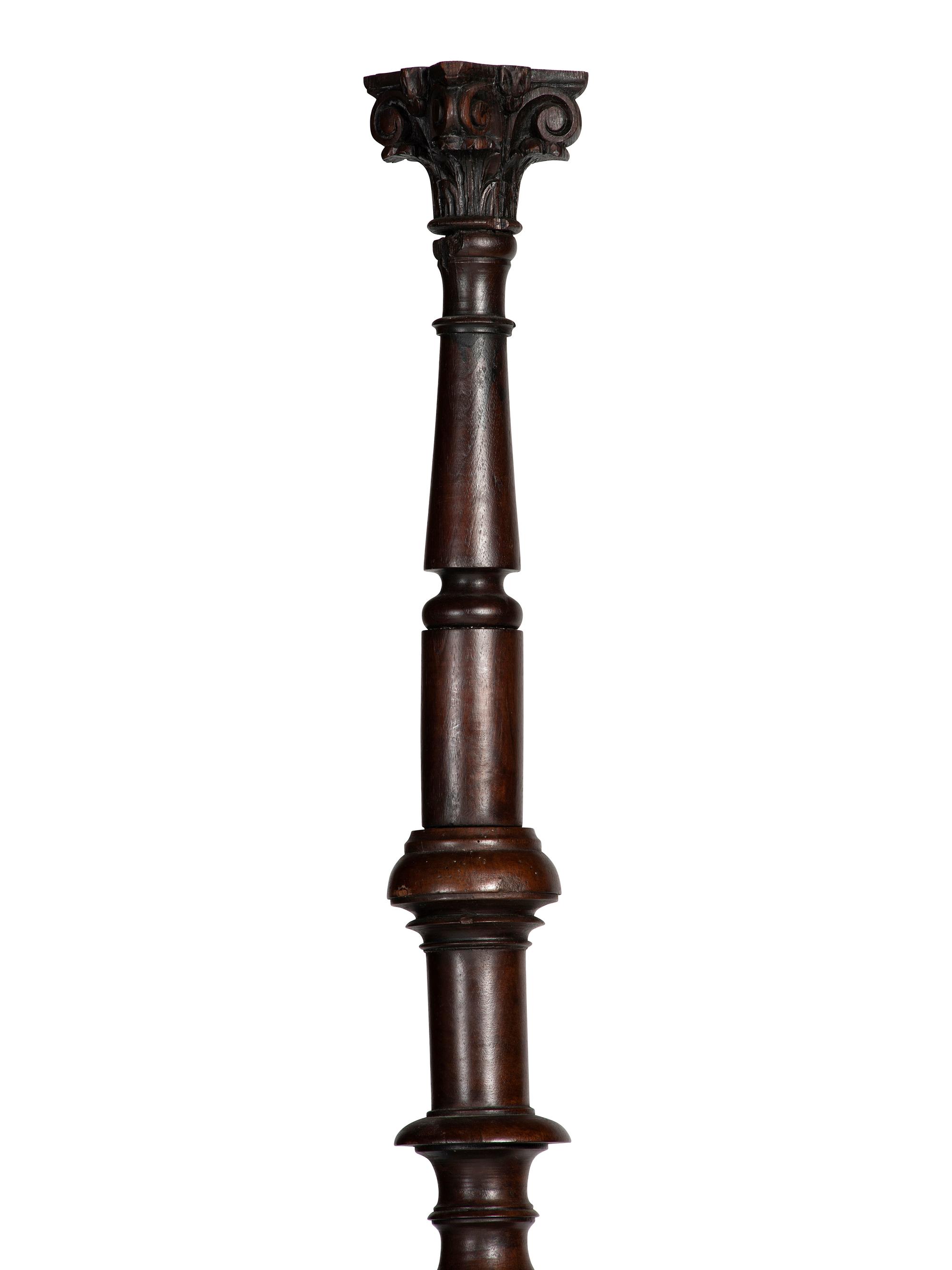 A Gothic Revival Walnut Four Poster Bed