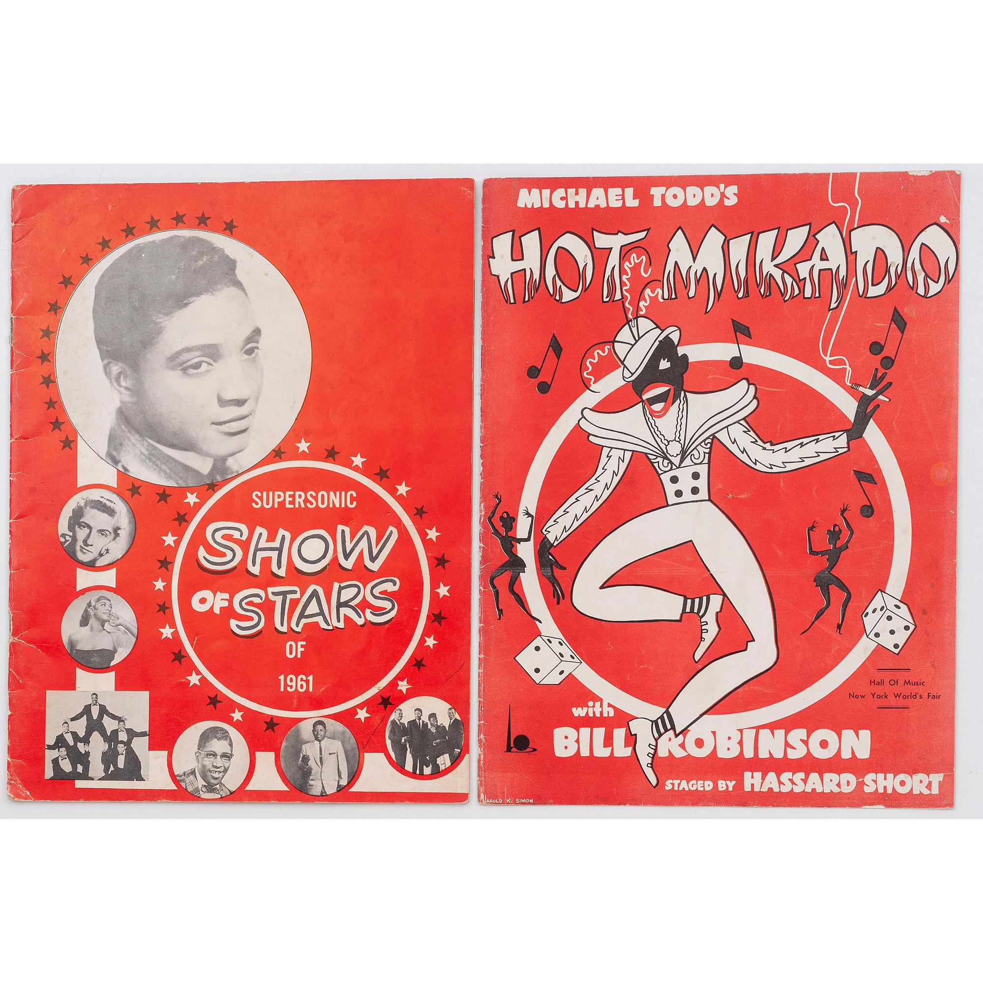 COMBINED WITH 304115-272 [AFRICAN AMERICANA] -- [MUSIC & THEATRE]. Group of 10 items, incl. programs and photography.