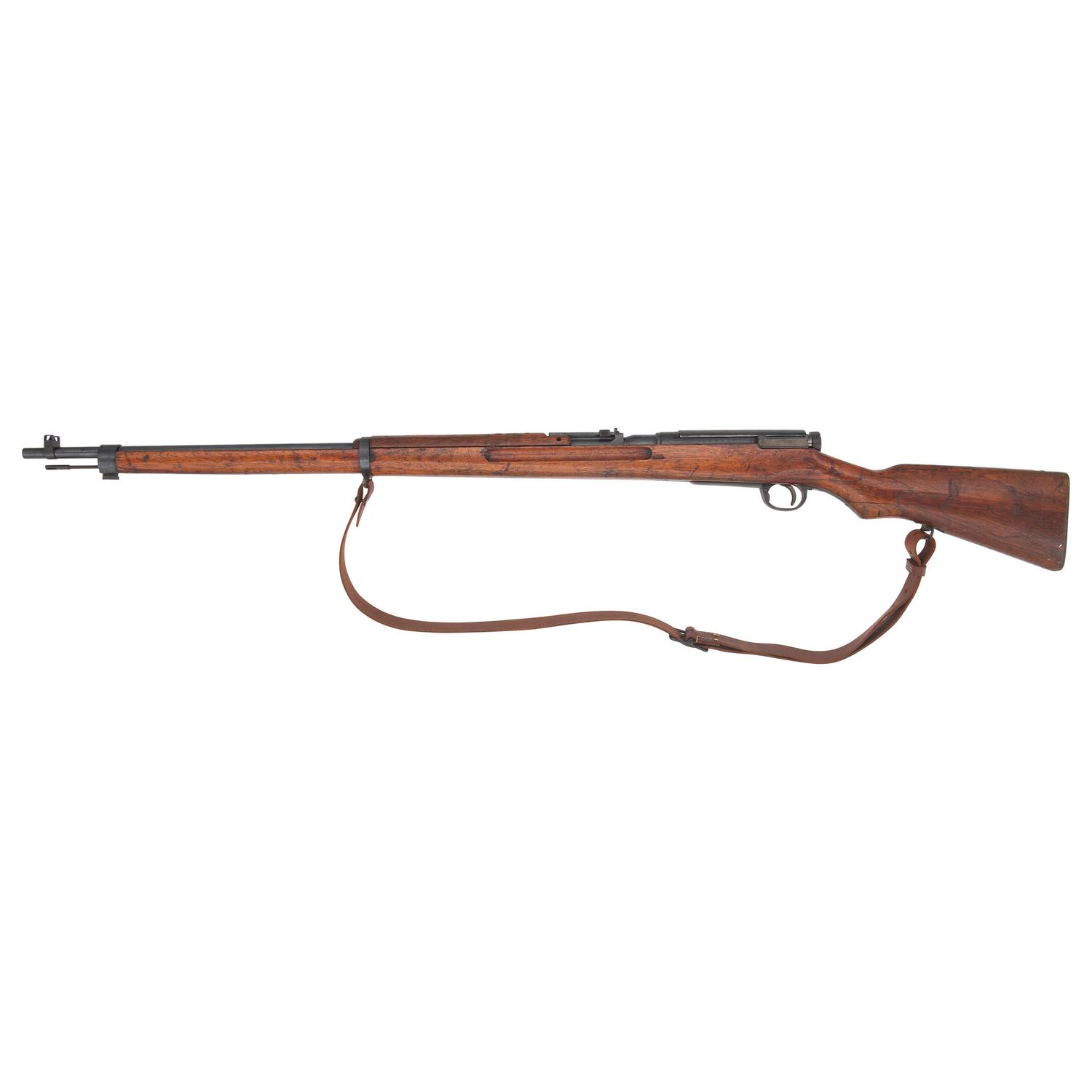 **Japanese Type 38 Arisaka Rifle with Dustcover and Ground Mum