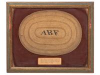[ALASKA PURCHASE]. Two woven mats presented to Wm. Henry Seward and Allen B. Francis, US Consul to British Columbia by the Chief of the Makah tribe at Neah Bay in 1865.