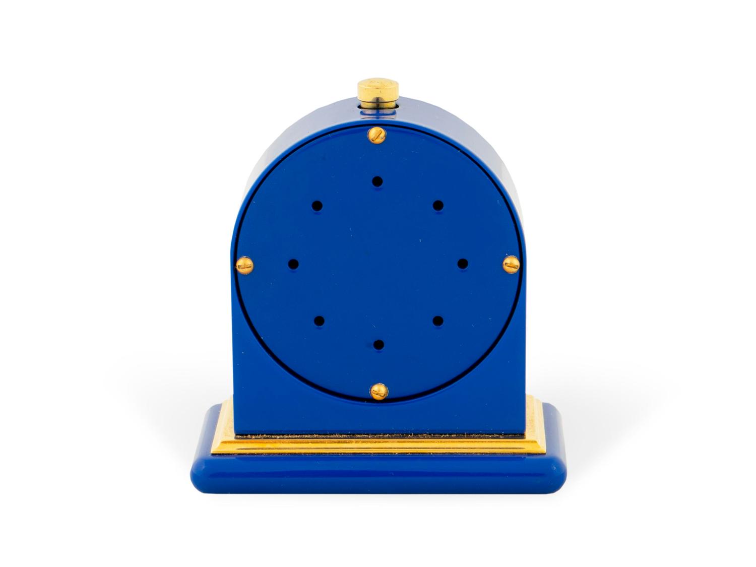 An Italian Diminutive Travel Alarm Clock — BVLGARI, 20TH CENTURY