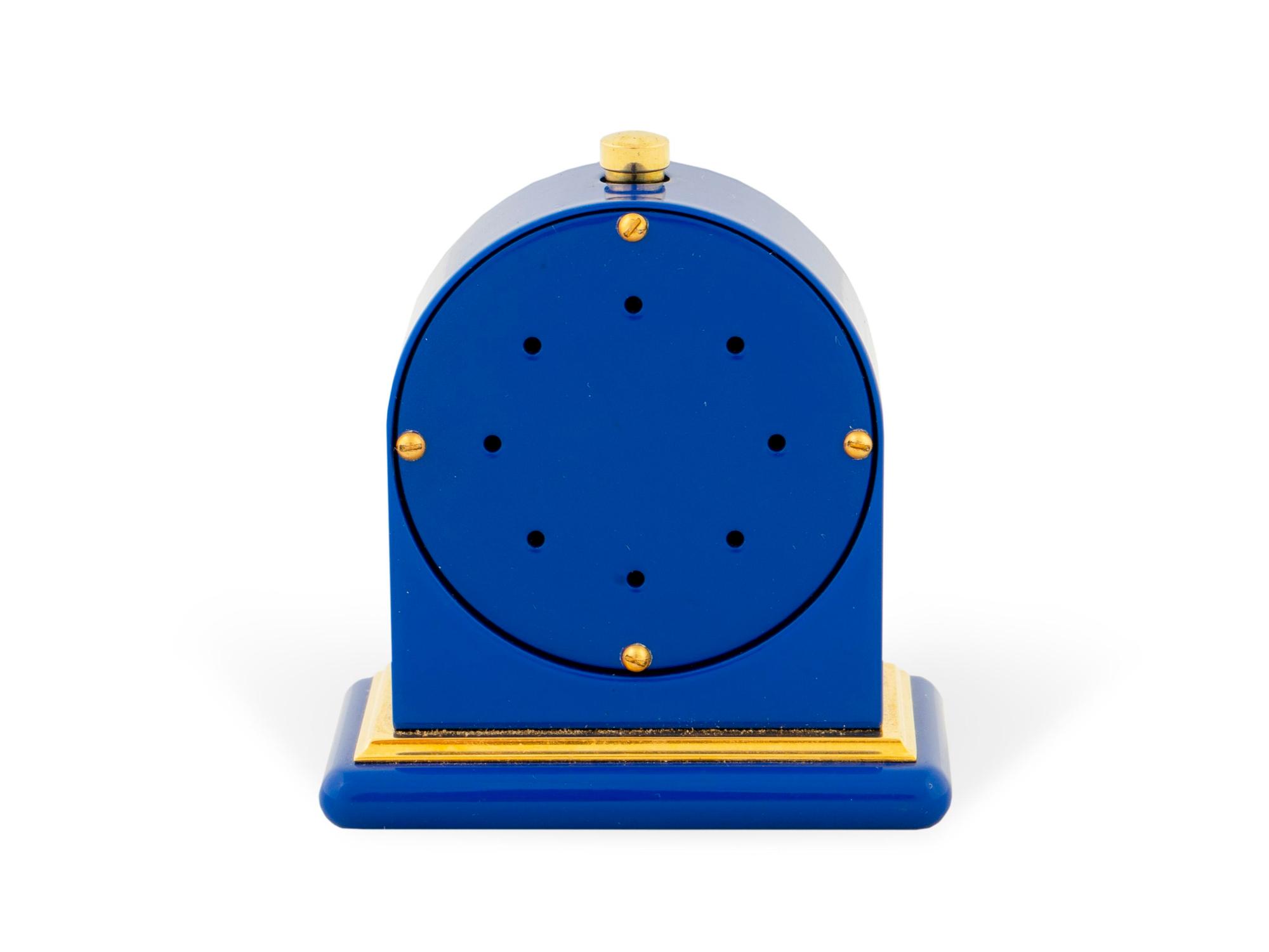 An Italian Diminutive Travel Alarm Clock — BVLGARI, 20TH CENTURY