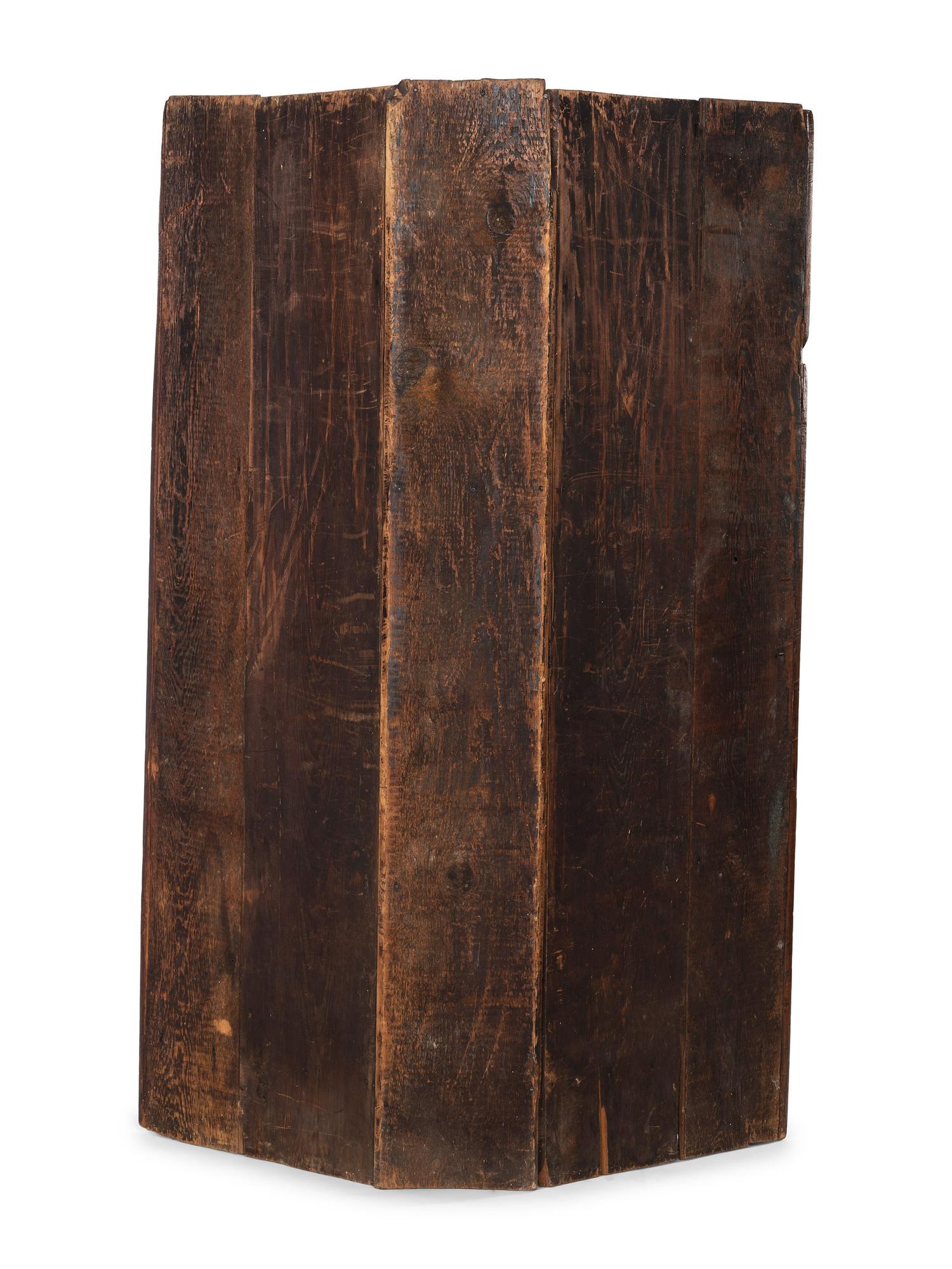 A Country Pine Corner Cupboard