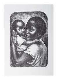 [ART]. CATLETT, Elizabeth (1915-2012). Portfolio containing 5 lithographs. [Mexico City]: Litografos Unidos, S.A., ca 1973.