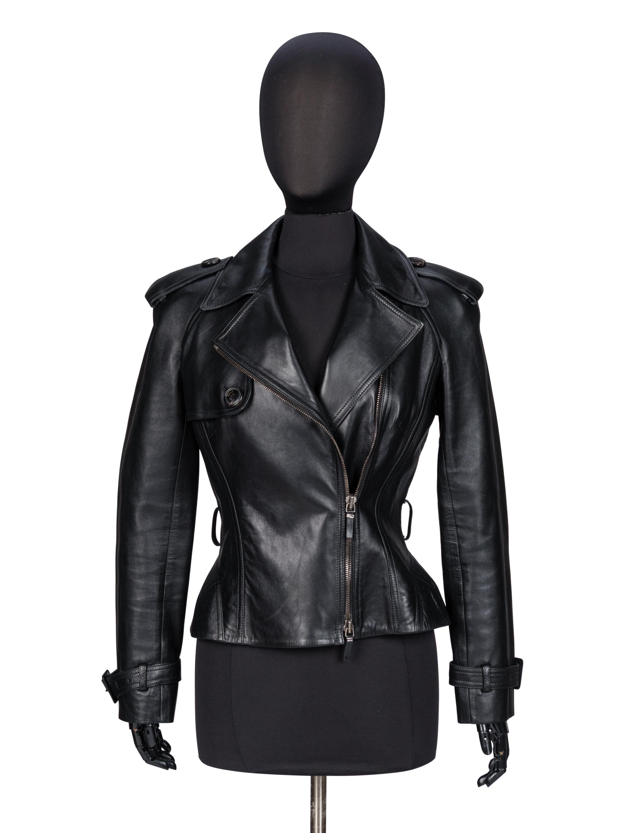 Christian Dior, Black Leather Motorcycle Jacket