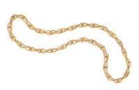 BUCCELLATI, YELLOW GOLD LONGCHAIN NECKLACE