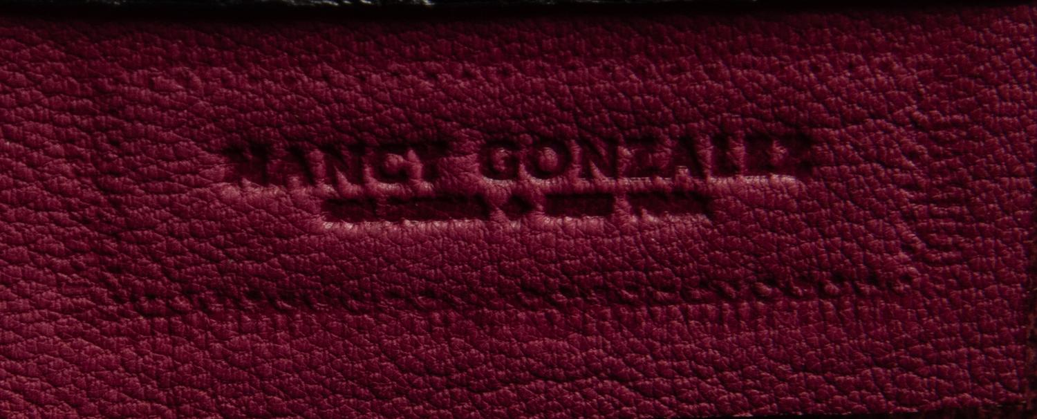 Nancy Gonzalez Black Crocodile Handbag