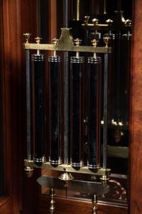 A Gothic Revival Carved Mahogany Tall Case No. 24 Astronomical Regulator
