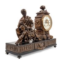 An Ansonia Cincinnatus Gilt Metal Mantel Clock