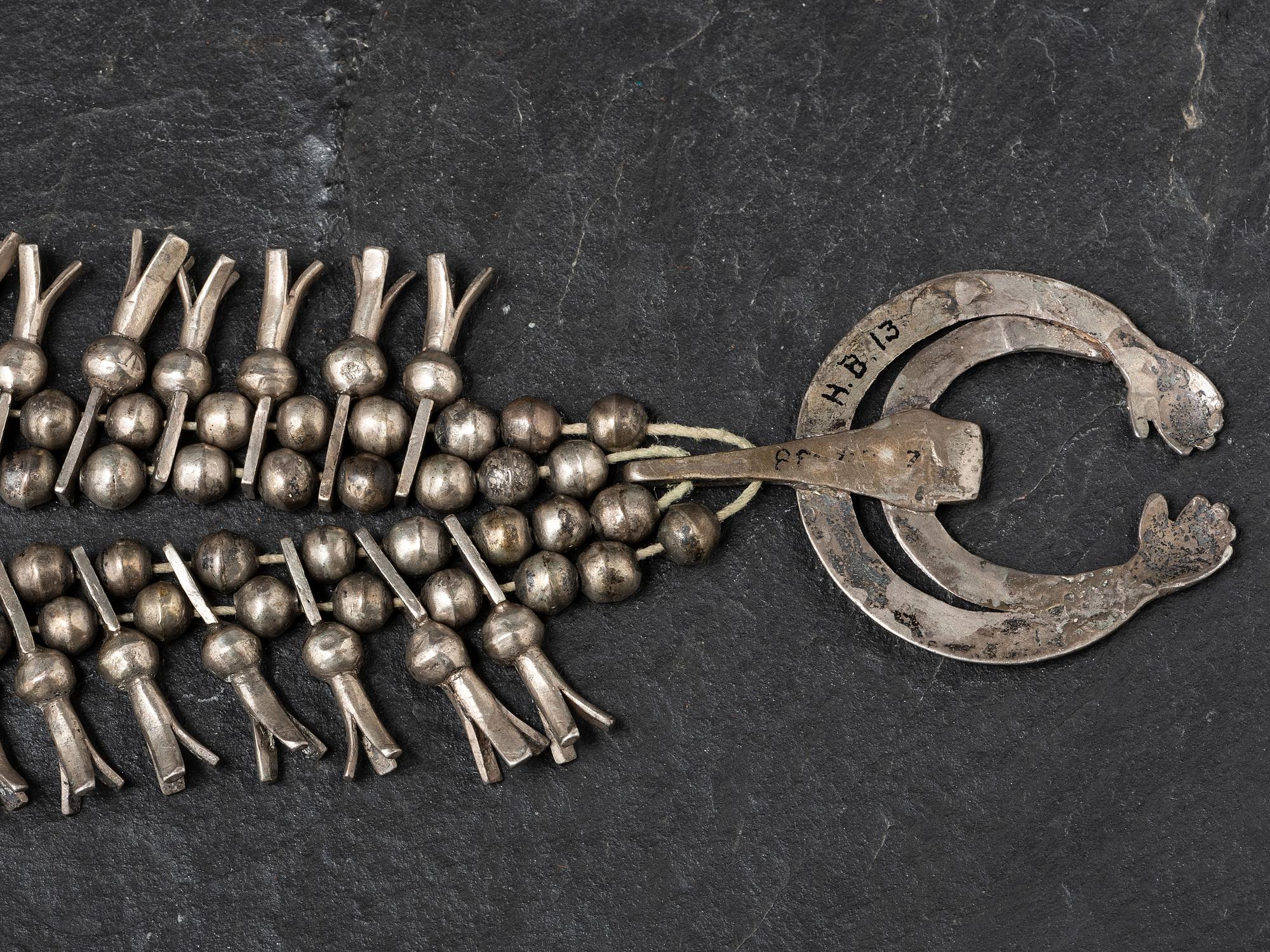 Early Navajo Squash Blossom Necklace, Collected by Hoffman Birney (1891-1958)