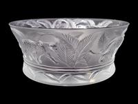 A Lalique Molded and Frosted Glass Jungle Bowl — 20TH CENTURY