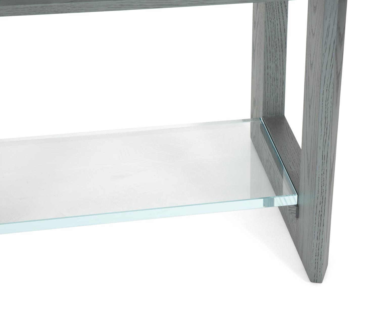 A Pair of Hellman Chang Stained Oak Lucid Side Tables