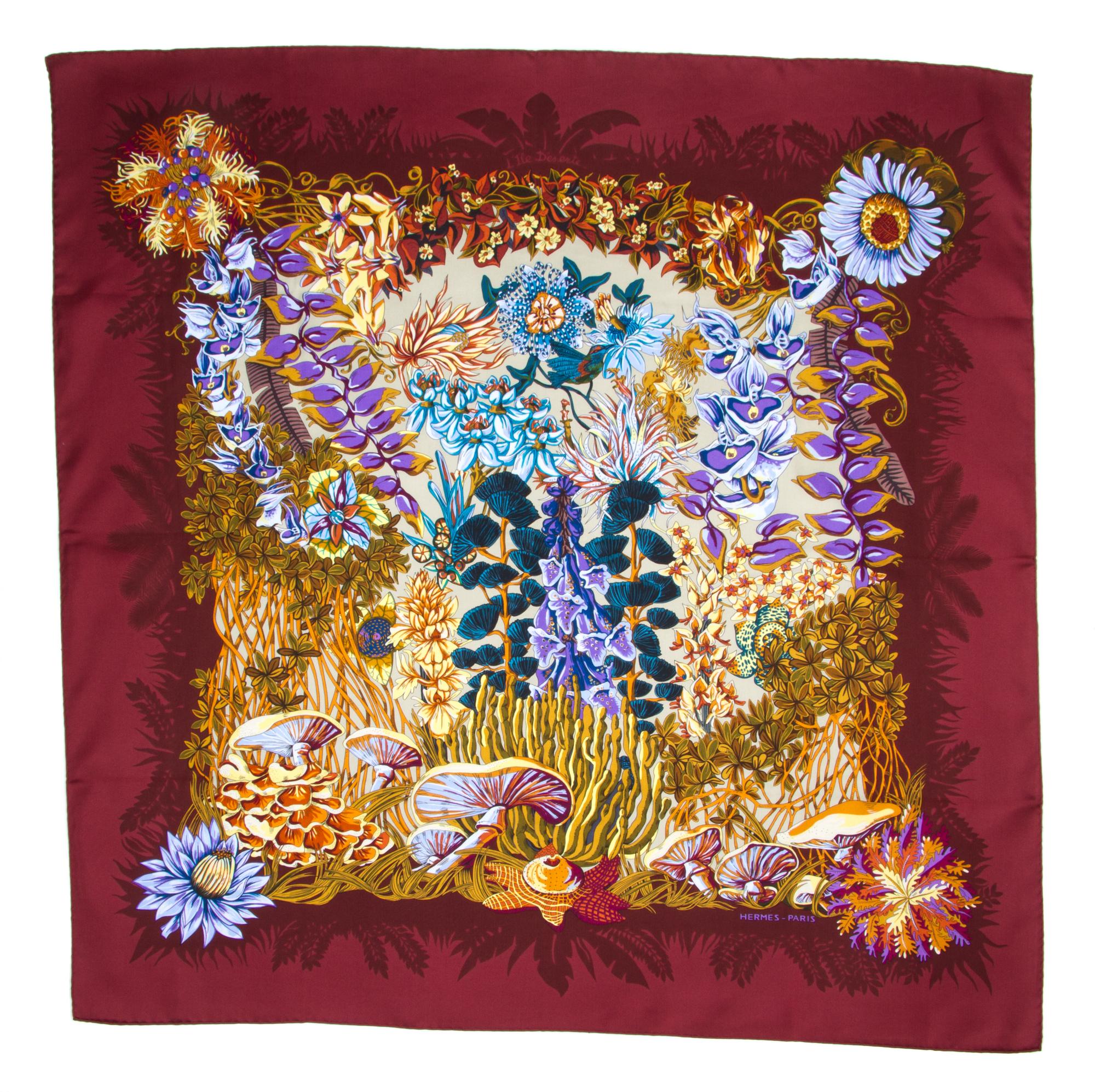 An Hermes 90cm Silk Scarf, 36" x 36".