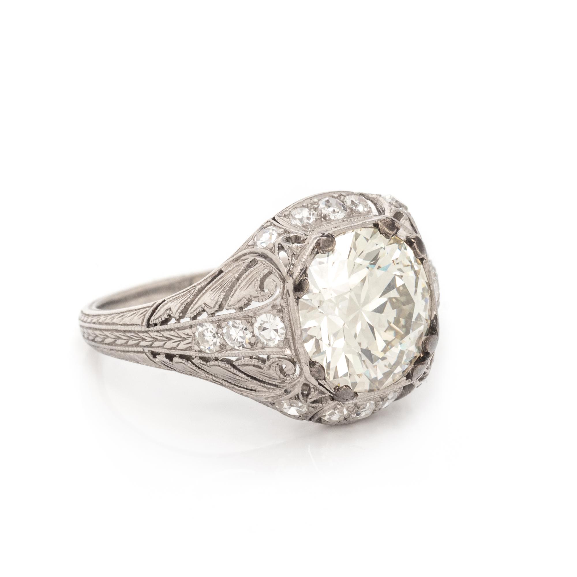 ART DECO, DIAMOND RING