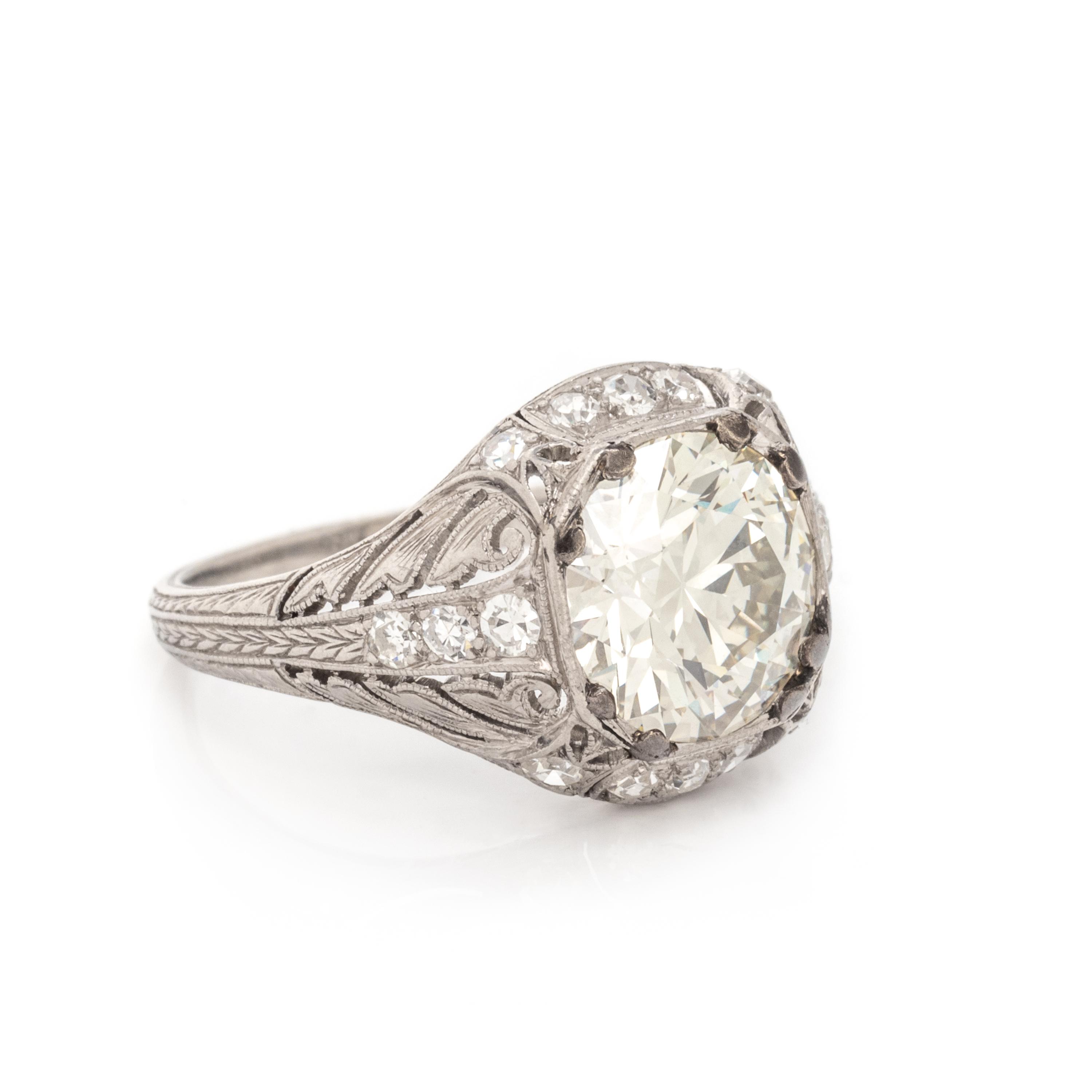 ART DECO, DIAMOND RING
