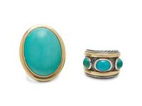 DAVID YURMAN, COLLECTION OF TURQUOISE RINGS