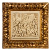 An English Composition Plaque After John Edward Carrow