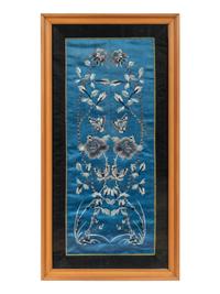 Three Chinese Silk Embroidered Panels