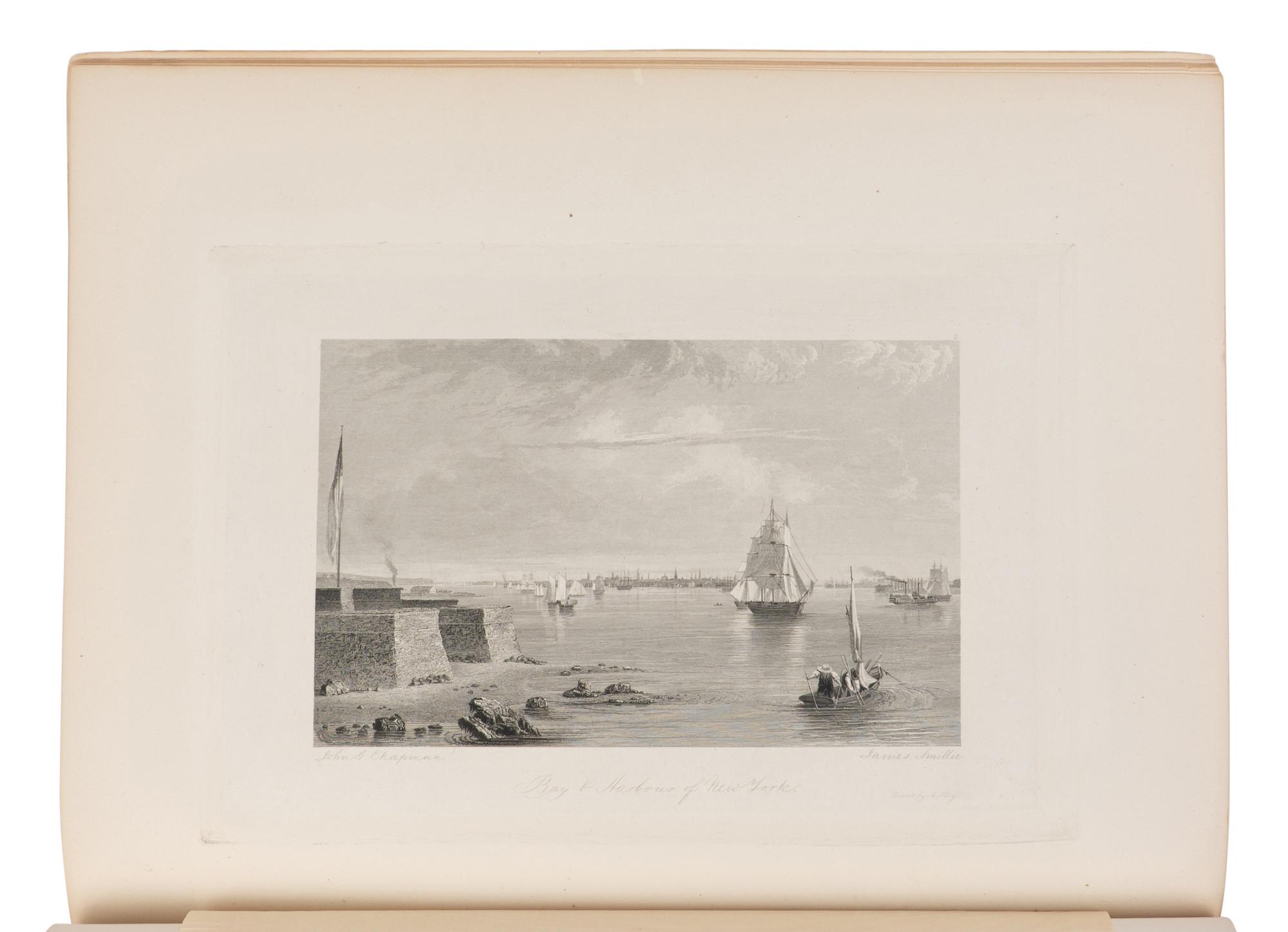 KNAPP, Samuel Lorenzo (1783-1838). The Picturesque Beauties of the Hudson River and its Vicinity . New York: J. Distunell, 1835.