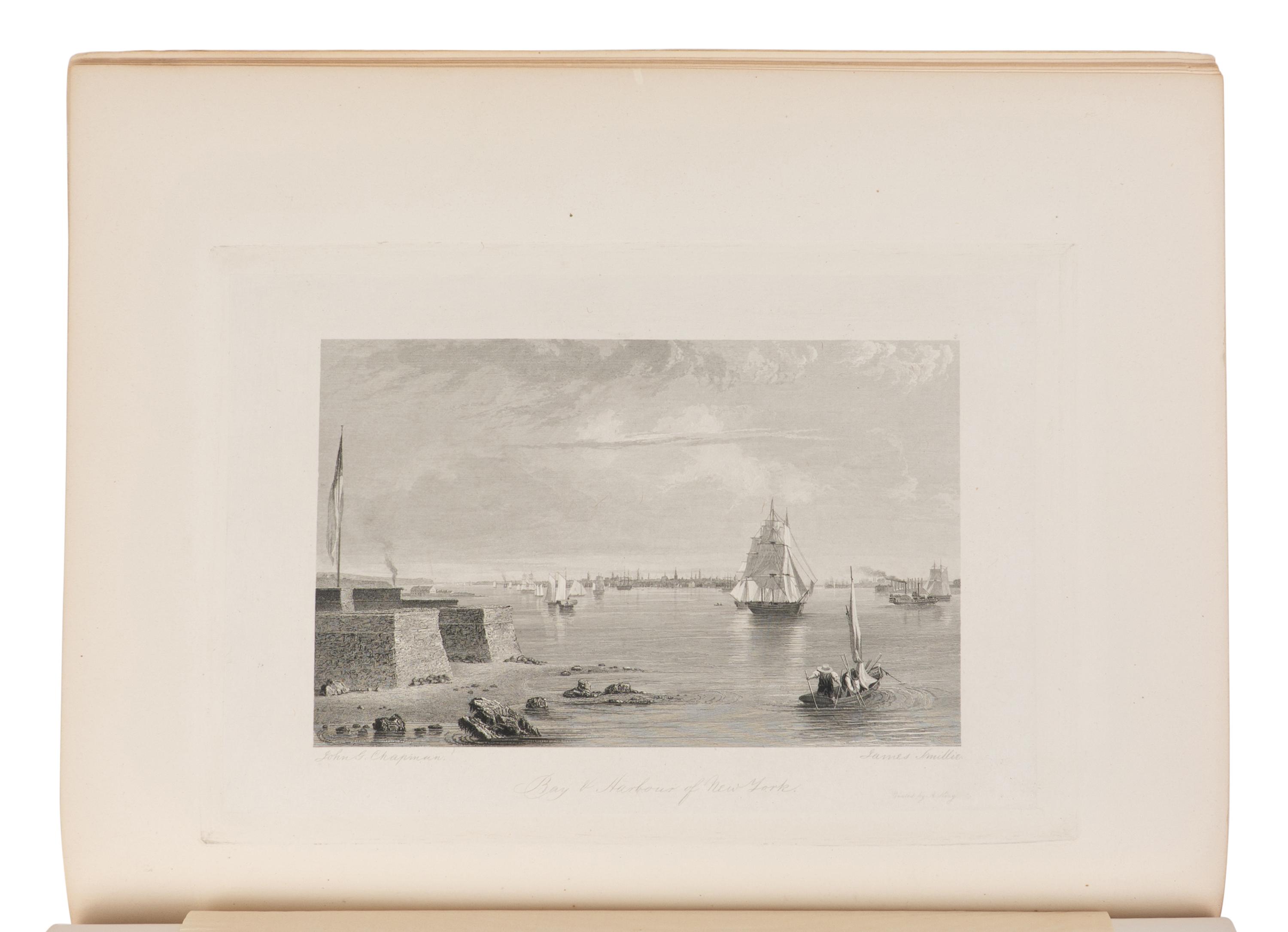 KNAPP, Samuel Lorenzo (1783-1838). The Picturesque Beauties of the Hudson River and its Vicinity . New York: J. Distunell, 1835.