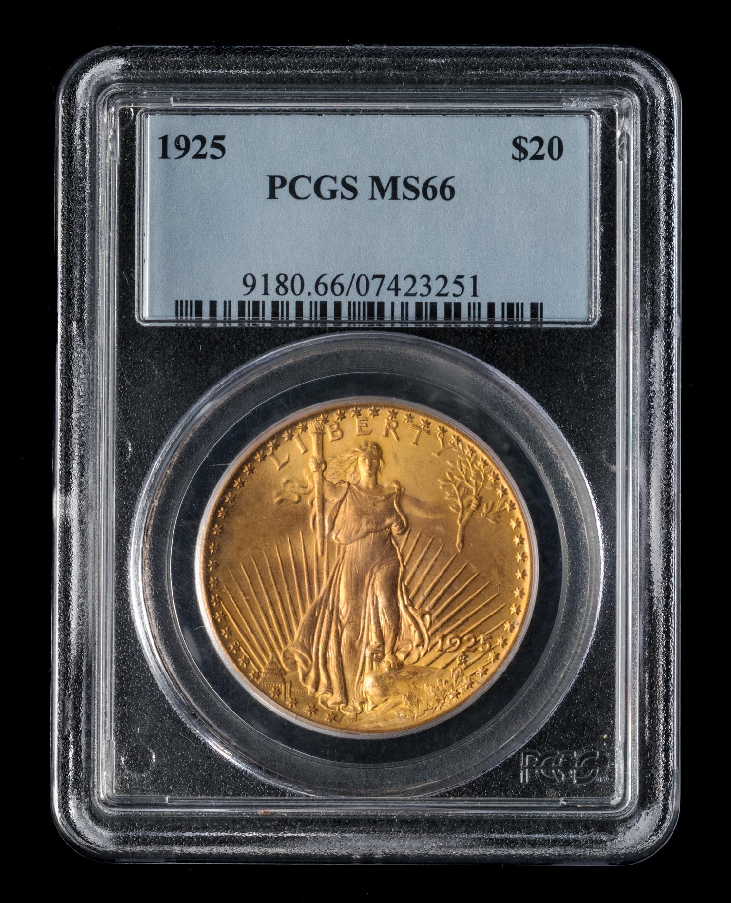 A United States 1925 St. Gaudens $20 Gold Coin