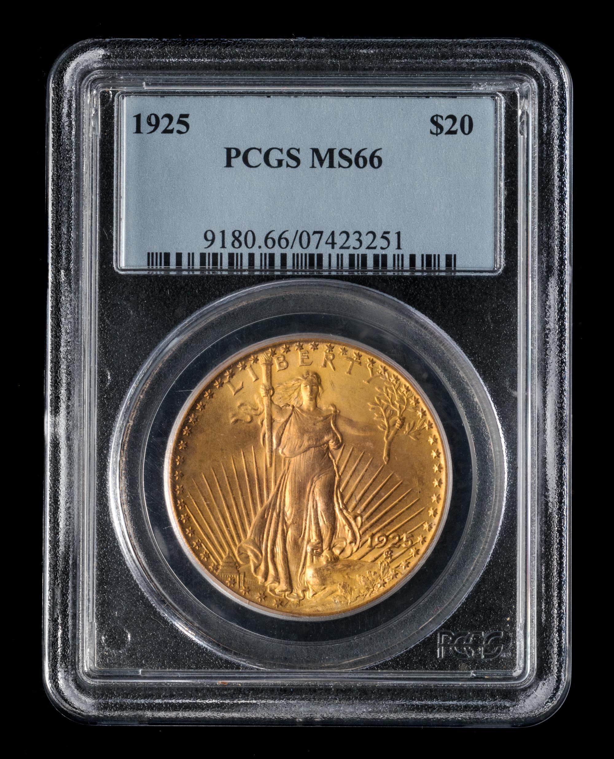 A United States 1925 St. Gaudens $20 Gold Coin