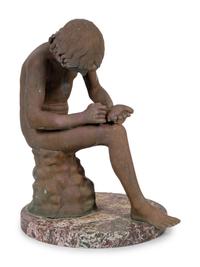 A Continental Bronze Figure of Spinario After the Antique — 19TH/20TH CENTURY