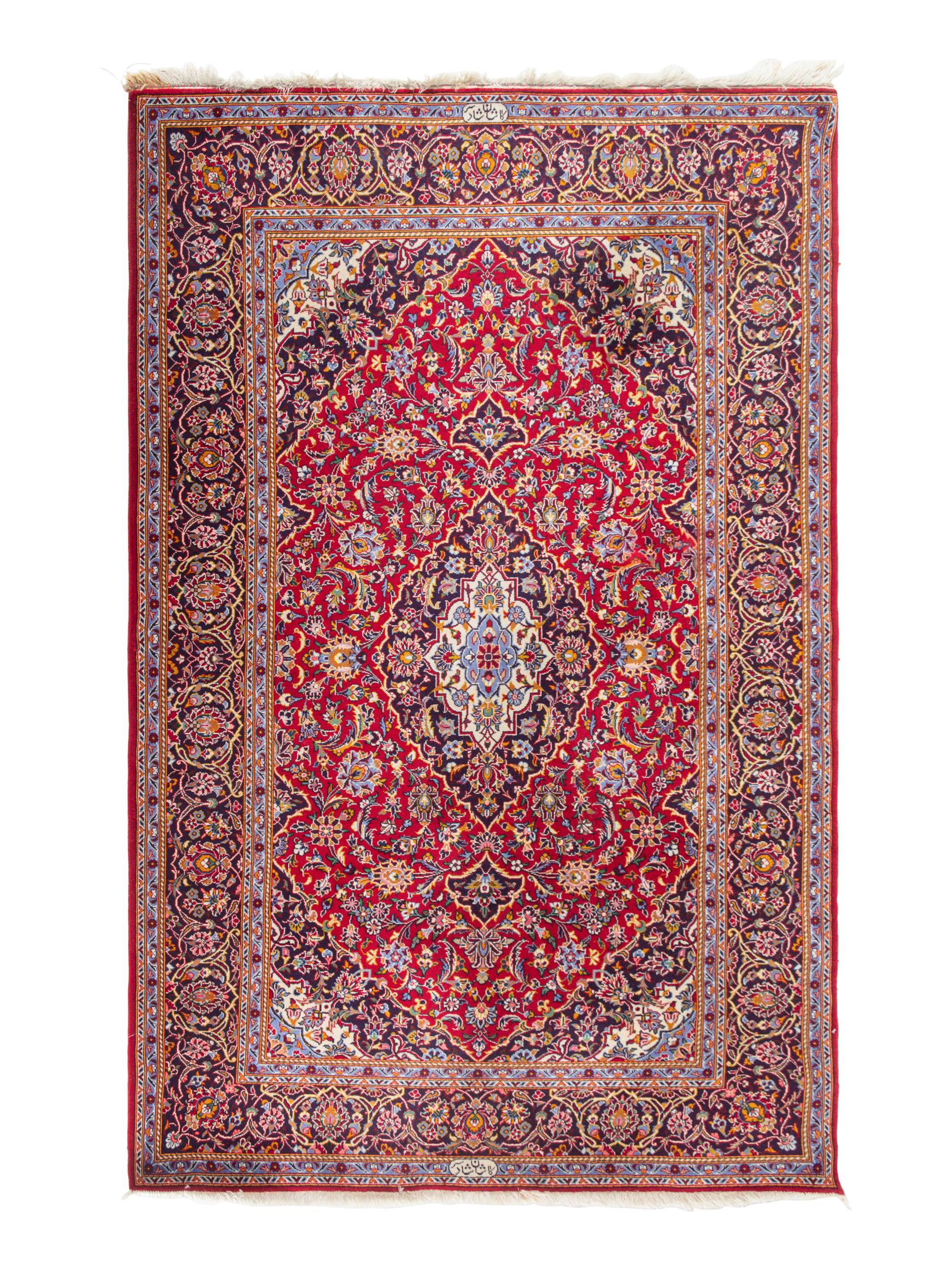 A Kashan Wool Rug