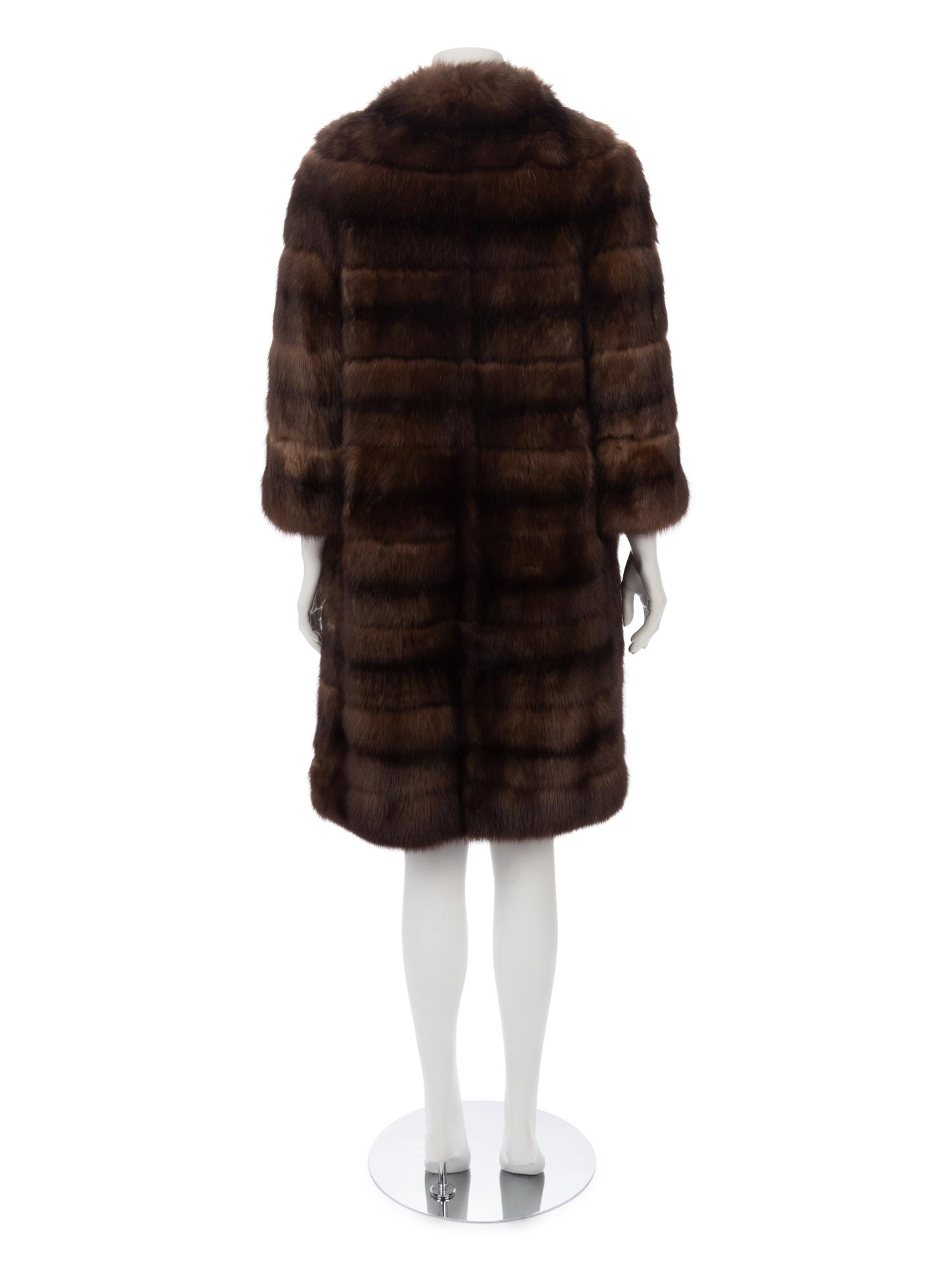 Bergdorf Goodman Sable Coat & Two Sable Collars, 1953