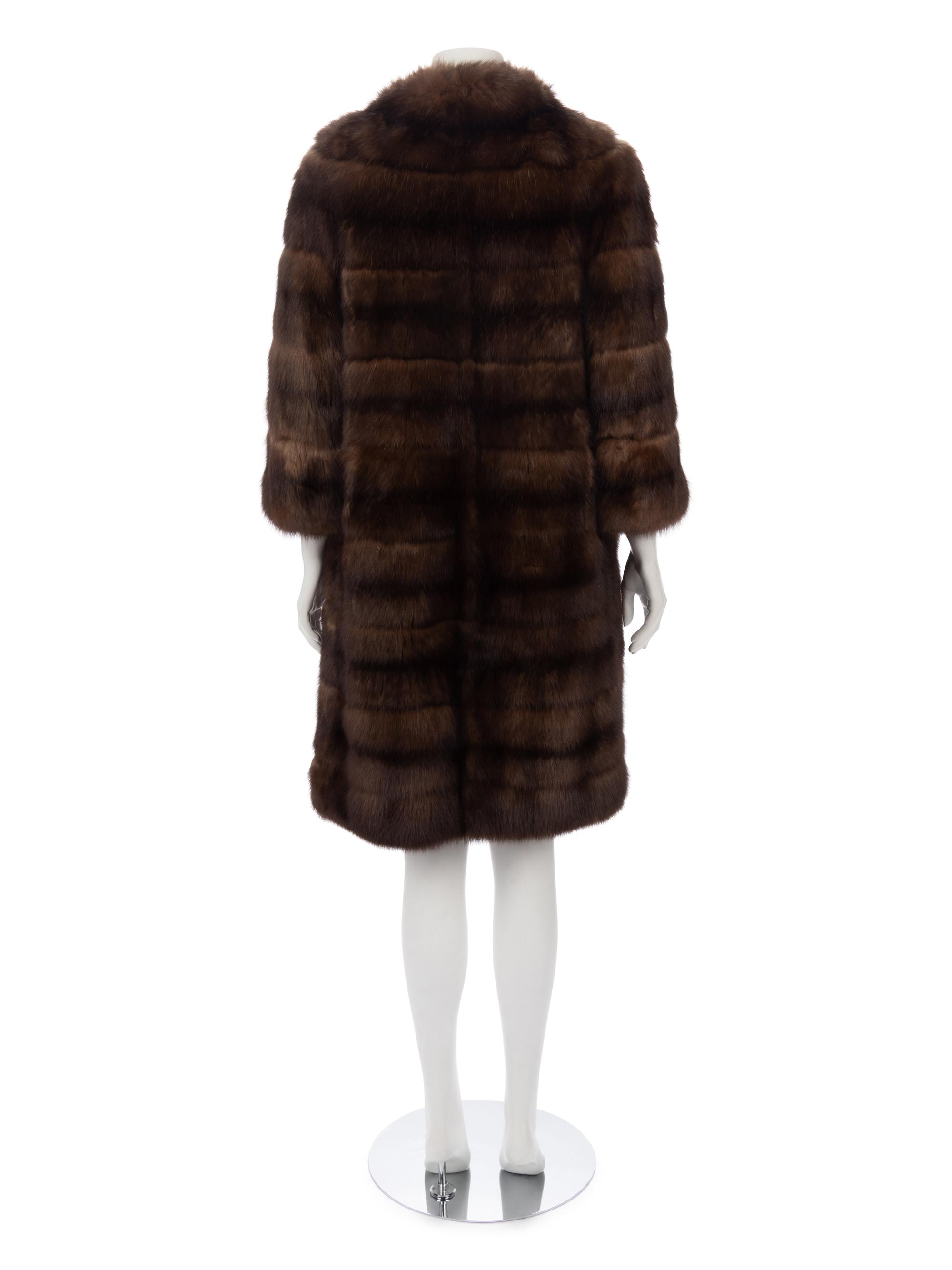 Bergdorf Goodman Sable Coat & Two Sable Collars, 1953
