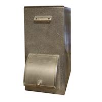 A Steel Coffee Bean Dispenser 9" W x 21" D x 19.5" H — Italy, Circa 1960