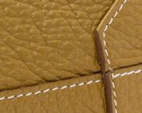 An Hermes Blanc/Chamois 45cm Taurillon Clemence Double Sens Tote, 17.5" x 15.5" x 5".