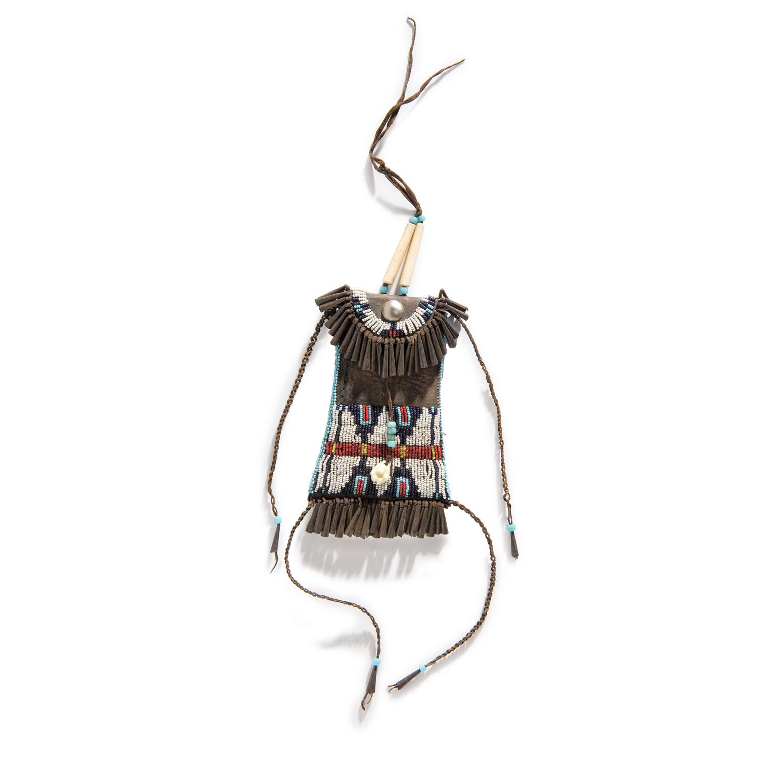 Southern Plains Beaded Hide Strike-a-Light Case