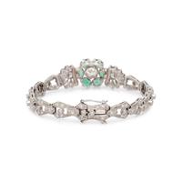 DIAMOND AND EMERALD BRACELET