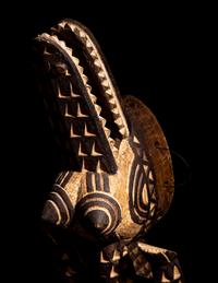 Four Mossi Wood Masks