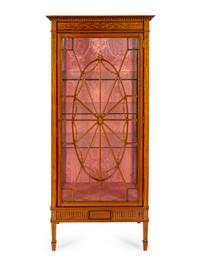 An Edwardian Inlaid Satinwood Vitrine — CIRCA 1900