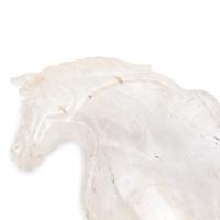 A Carved Rock Crystal Seahorse-Form Center Bowl